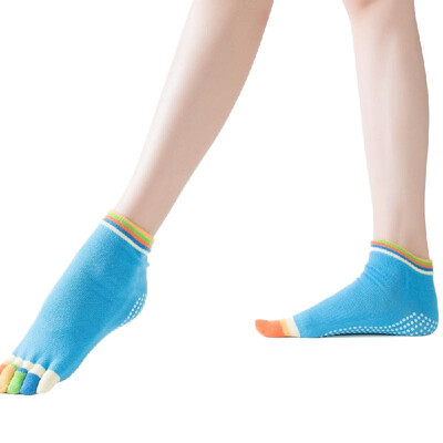 Anti-Sweat Five Fingers Backless Cotton Silicone Yoga Socks Elastic 5 Toes Breathable Sport Sock Ballet Gym Fitness Fine Quality
Anti-Sweat Five Fingers Backless Cotton Silicone Yoga Socks Elastic 5 Toes Breathable Sport Sock Ballet Gym Fitness Fine Quality