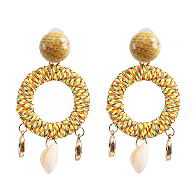 Handmade weaving rope Sea Shell Earrings For Women Bohemia Cowrie Statement Earrings 2019 Summer Beach Holiday Jewelry
Handmade weaving rope Sea Shell Earrings For Women Bohemia Cowrie Statement Earrings 2019 Summer Beach Holiday Jewelry