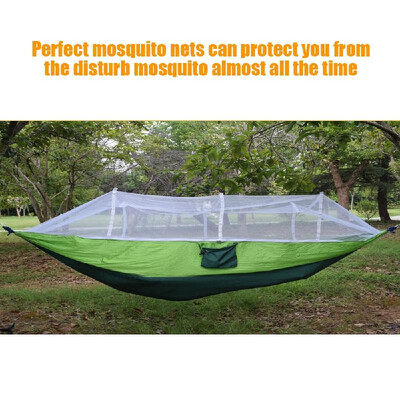Outdoors Backpacking Survival Camping or Travel Portable Lightweight Parachute Nylon Hammock with Mosquito Net
Outdoors Backpacking Survival Camping or Travel Portable Lightweight Parachute Nylon Hammock with Mosquito Net