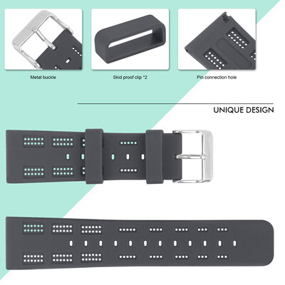 〖Follure〗Replacement Silicone Breathable Wrist Band Strap For Fitbit Versa Wristband BK
〖Follure〗Replacement Silicone Breathable Wrist Band Strap For Fitbit Versa Wristband BK