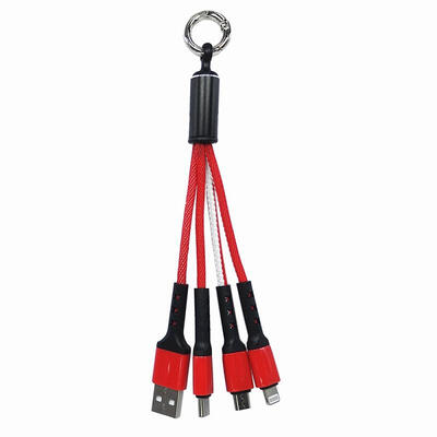 3 in 1 Denim Fast Charging Cable with Key Chain for Apple iPhones Android Mobile Phone-17cm
3 in 1 Denim Fast Charging Cable with Key Chain for Apple iPhones Android Mobile Phone-17cm