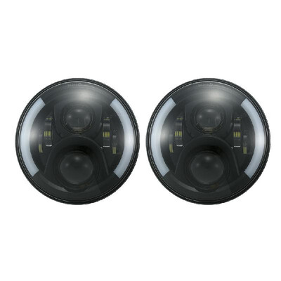Pair of 7 LED Headlights High Lowa Beam DRL Halo Angel Eyes & Turn Signal for Jeep Wrangler 97-17 JK TJ
Pair of 7 LED Headlights High Lowa Beam DRL Halo Angel Eyes & Turn Signal for Jeep Wrangler 97-17 JK TJ