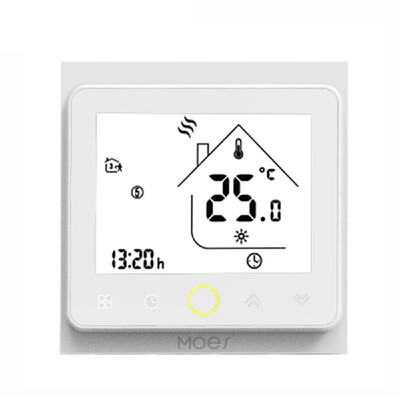 MOES Wi-Fi Smart Thermostat Temperature Controller APP Control 16A Compatible with Alexa Google Home Electric Heating for Home -
MOES Wi-Fi Smart Thermostat Temperature Controller APP Control 16A Compatible with Alexa Google Home Electric Heating for Home -