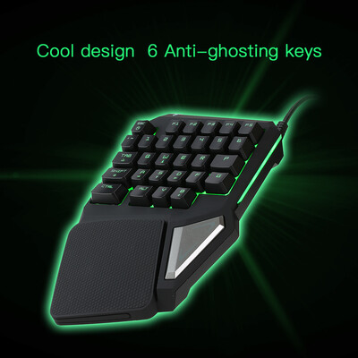 Delux T9 Pro Professional OneSingle Hand USB Wired Esport Gaming Keyboard 29 Key LED Backlit for LOL
Delux T9 Pro Professional OneSingle Hand USB Wired Esport Gaming Keyboard 29 Key LED Backlit for LOL