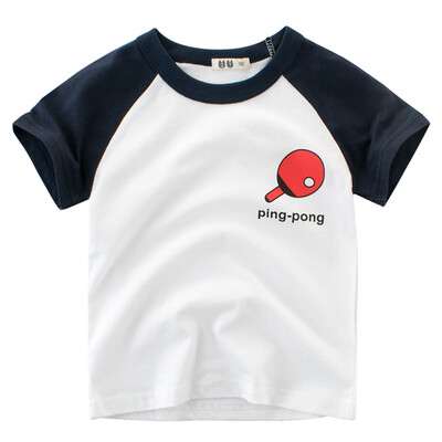 Boy Short Sleeve Cotton T-Shirt Round Neck Tops Summer Kids Clothes Sports Shirt Tee Dark Blue 90
Boy Short Sleeve Cotton T-Shirt Round Neck Tops Summer Kids Clothes Sports Shirt Tee Dark Blue 90