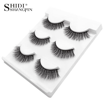 SHIDISHANGPIN False Eyelashes 3 Pairs Pure Handmade Natural 3D Mink False Lashes Cruelty-free Reusable Makeup Eyelashes
SHIDISHANGPIN False Eyelashes 3 Pairs Pure Handmade Natural 3D Mink False Lashes Cruelty-free Reusable Makeup Eyelashes