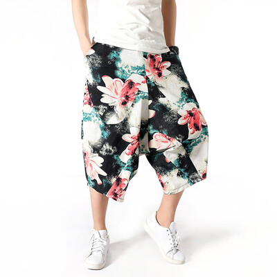 Tailored Mens Wide Crotch Harem Cotton Linen Wide-legged Bloomers Baggy Cropped Trousers
Tailored Mens Wide Crotch Harem Cotton Linen Wide-legged Bloomers Baggy Cropped Trousers