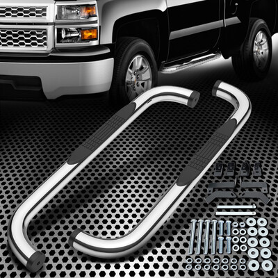 For 99-18 Chevy Silverado Regular Cab 3" Running Board Side Step Oval Nerf Bar 
For 99-18 Chevy Silverado Regular Cab 3" Running Board Side Step Oval Nerf Bar