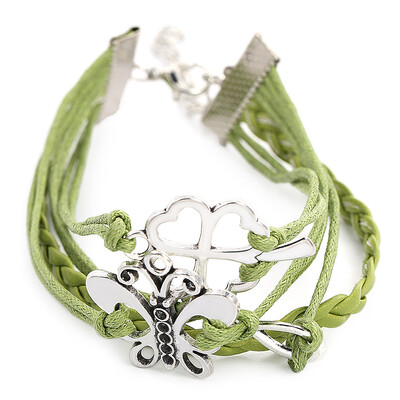 Novel Cartoon Bowknot Plant Leaf Figure 8 Decoration Women Multilayer Weave Alloy Rope Bracelet
Novel Cartoon Bowknot Plant Leaf Figure 8 Decoration Women Multilayer Weave Alloy Rope Bracelet