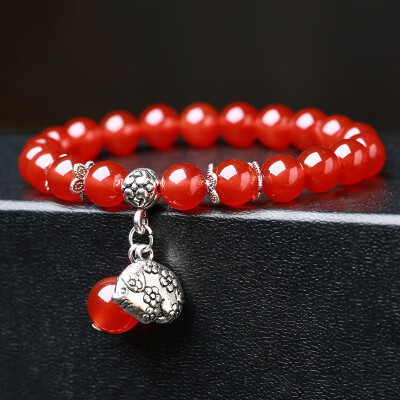 Zodiac bracelet red female models wild fashion bracelets