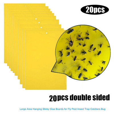 Siaonvr 20Pcs Strong Flies Traps Bugs Sticky Board Catching Aphid Insects Pest Killer
Siaonvr 20Pcs Strong Flies Traps Bugs Sticky Board Catching Aphid Insects Pest Killer