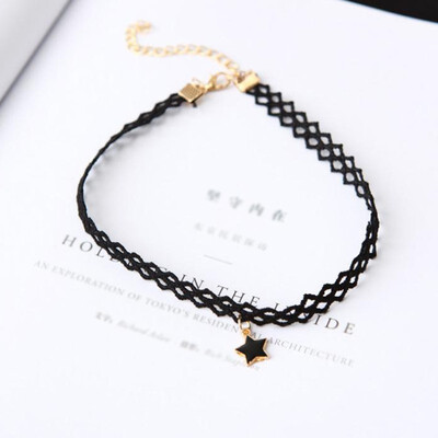 jewelry Star geometric lace hollow five-pointed star short clavicle chain necklace female
jewelry Star geometric lace hollow five-pointed star short clavicle chain necklace female