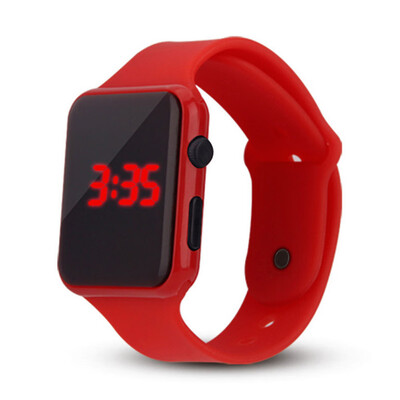 Simple student square apple electronic watch Creative simple black&white LED boys&girls couple table
Simple student square apple electronic watch Creative simple black&white LED boys&girls couple table