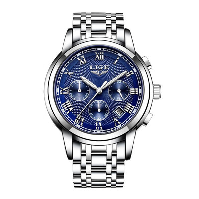 LIGE Stainless Steel Business Watch Men Sports Quartz Watch Multi-Functional Fashion Luxury Wristwatch
LIGE Stainless Steel Business Watch Men Sports Quartz Watch Multi-Functional Fashion Luxury Wristwatch