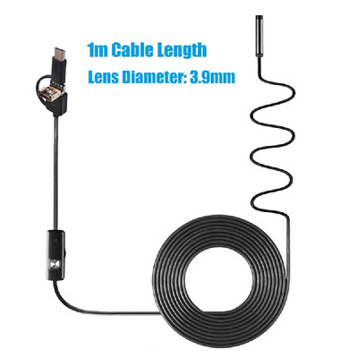 3-in-1 Industrial Endoscope Borescope Inspection Camera Built-in 6 LEDs IP67 Waterproof USB Type-C Endoscope for Android Smartphon
3-in-1 Industrial Endoscope Borescope Inspection Camera Built-in 6 LEDs IP67 Waterproof USB Type-C Endoscope for Android Smartphon
