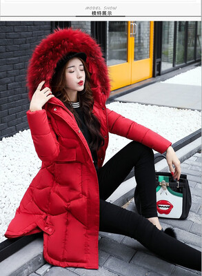 Cotton womens long section thick winter clothing new jacket jacket large fur collar down jacket
Cotton womens long section thick winter clothing new jacket jacket large fur collar down jacket
