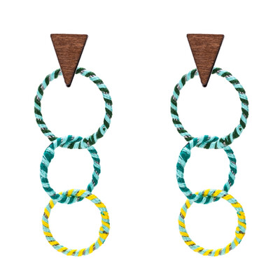 New Bohemian Donut Dangle Long Earrings For Women Triangle Wood Statement Earrings 2019 Fashion Jewelry
New Bohemian Donut Dangle Long Earrings For Women Triangle Wood Statement Earrings 2019 Fashion Jewelry