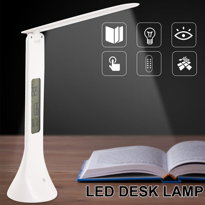 LED Desk Lamp Foldable Dimmable Touch Table Lamp with Calendar Temperature Alarm Clock table Light night lights
LED Desk Lamp Foldable Dimmable Touch Table Lamp with Calendar Temperature Alarm Clock table Light night lights
