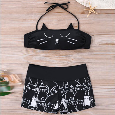 Roseonmyhand Women Girls Strappy Kitty Bikini Shorts Set Padded Bathing Swimsuit Swimwear
Roseonmyhand Women Girls Strappy Kitty Bikini Shorts Set Padded Bathing Swimsuit Swimwear