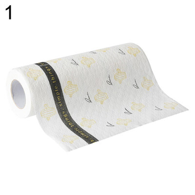 1 Roll Dish Bowl Fruit Cleaning Cloth Paper Kitchen Washing Oil Absorbent Towel