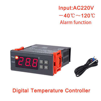 MH1210B AC220V Digital Thermostat Electronic Temperature Control Table Refrigeration Heating Controller Thermal Regulator
MH1210B AC220V Digital Thermostat Electronic Temperature Control Table Refrigeration Heating Controller Thermal Regulator