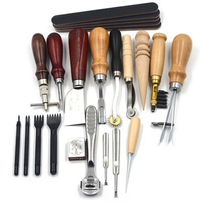 〖Follure〗18Pc Vintage Leather Craft Kit Stitching Sewing Beveler Punch Working Hand Tools
〖Follure〗18Pc Vintage Leather Craft Kit Stitching Sewing Beveler Punch Working Hand Tools