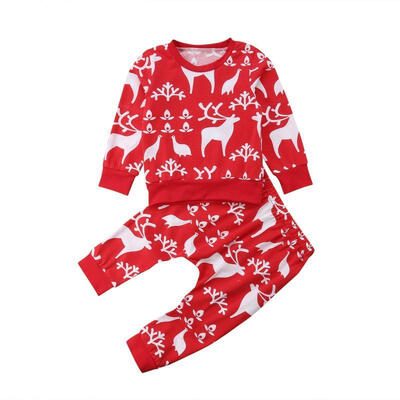 NEW Infant Baby Boys Girls Red Christmas Long Sleeve Reindeer Print TopsPants Outfits Clothes Set
NEW Infant Baby Boys Girls Red Christmas Long Sleeve Reindeer Print TopsPants Outfits Clothes Set