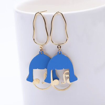 EK423 Unique Design Korean Fashion Jewelry Personalized Hollow Face Abstract Wink Facial Earrings For Women Oorbellen Pendientes
EK423 Unique Design Korean Fashion Jewelry Personalized Hollow Face Abstract Wink Facial Earrings For Women Oorbellen Pendientes