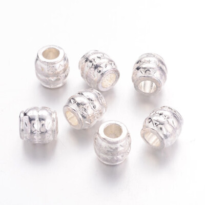 Tibetan Style Large Hole Barrel European Beads Silver Lead Free & Cadmium Free 8x8mm Hole 4mm
Tibetan Style Large Hole Barrel European Beads Silver Lead Free & Cadmium Free 8x8mm Hole 4mm