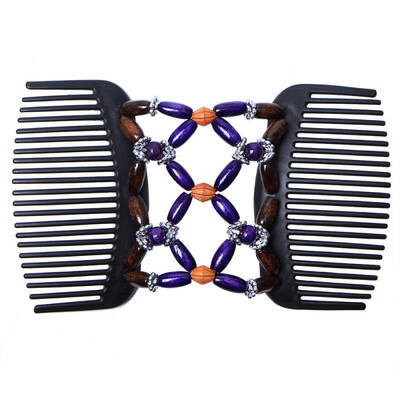 Retro Double Beaded Hair Magic Comb Clip Beading Imitation Wood Stretchy Hair Combs Pins For Women Hair Accessories
Retro Double Beaded Hair Magic Comb Clip Beading Imitation Wood Stretchy Hair Combs Pins For Women Hair Accessories