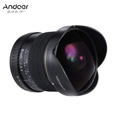 Andoer 8mm F35 170° Ultra Wide HD Fisheye Aspherical Circular Lens for Nikon D7100 D7200 D7000 D300 D300S D5500 D810 D800 D800E
Andoer 8mm F35 170° Ultra Wide HD Fisheye Aspherical Circular Lens for Nikon D7100 D7200 D7000 D300 D300S D5500 D810 D800 D800E