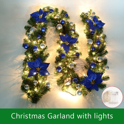 270cm Garland Christmas Illuminated LED Light Flower Ball Decoration Pine Xmas Festive Wreath Stairs Fireplace
270cm Garland Christmas Illuminated LED Light Flower Ball Decoration Pine Xmas Festive Wreath Stairs Fireplace