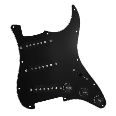 3-ply SSS Prewired Pickups Pickguard Scratch Plate for Electric Guitar Guitars Pick Guard
3-ply SSS Prewired Pickups Pickguard Scratch Plate for Electric Guitar Guitars Pick Guard