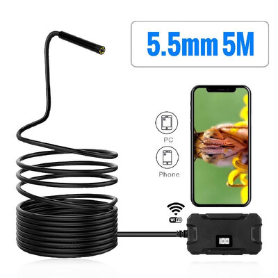 Wireless Endoscope Camera HD1080p WiFi Borescope Inspection Camera Waterproof IP67 Flexible Snake Camera Y13 55mm for Iphone Andr
Wireless Endoscope Camera HD1080p WiFi Borescope Inspection Camera Waterproof IP67 Flexible Snake Camera Y13 55mm for Iphone Andr
