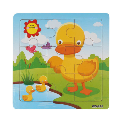 Gotoamei Wooden Duck Jigsaw Toys For Kids Education And Learning Puzzles Toys