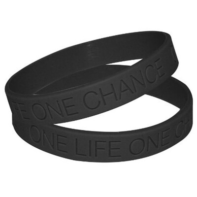 One Life One Chance Letter Silicone Bracelets Bangles For Unisex Women Men Sports Wristbands
One Life One Chance Letter Silicone Bracelets Bangles For Unisex Women Men Sports Wristbands