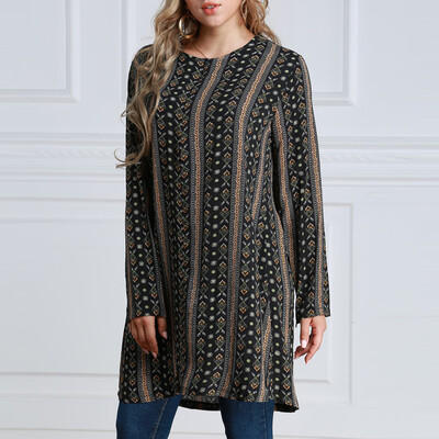 Autumn Women Plus Size Long Loose Blouse Special Print O-Neck Long Sleeves Vintage Pullover Top
Autumn Women Plus Size Long Loose Blouse Special Print O-Neck Long Sleeves Vintage Pullover Top