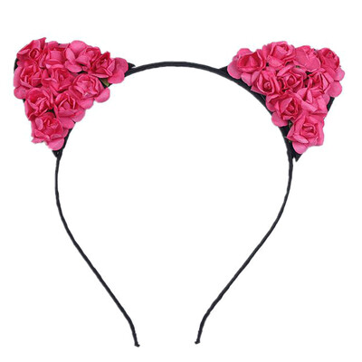 Beauty Fashion Women Baby Girls Rose Flower Cat Ears Headband Hairband Hair Hoop Cosplay Xmas Halloween Party
Beauty Fashion Women Baby Girls Rose Flower Cat Ears Headband Hairband Hair Hoop Cosplay Xmas Halloween Party