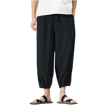 Gobestart Summer Men Casual Harem Pants Jogger Pants Fitness Trousers Linen Loose Pants
Gobestart Summer Men Casual Harem Pants Jogger Pants Fitness Trousers Linen Loose Pants