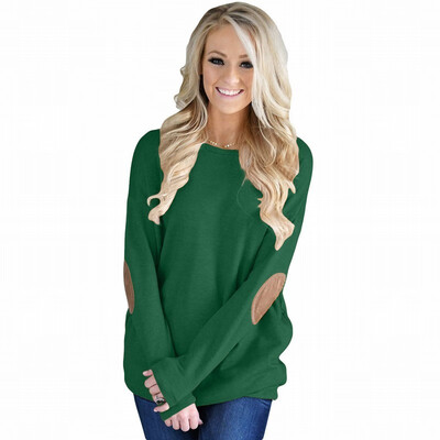 Round collar long sleeve patch design comfortable pullover casual sports sweatshirt
Round collar long sleeve patch design comfortable pullover casual sports sweatshirt