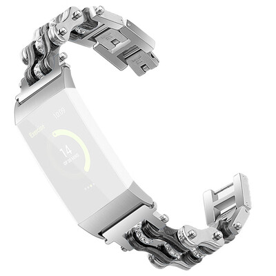 〖Follure〗Stainless Steel Double Row Bicycle chain Metal Watch Band For Fitbit Charge 3
〖Follure〗Stainless Steel Double Row Bicycle chain Metal Watch Band For Fitbit Charge 3