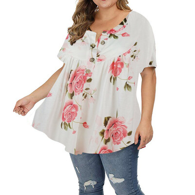 Roseonmyhand Womens Plus Size Floral Blouses V Neck Button Up Tops Ruffle Short Sleeve Shirt
Roseonmyhand Womens Plus Size Floral Blouses V Neck Button Up Tops Ruffle Short Sleeve Shirt