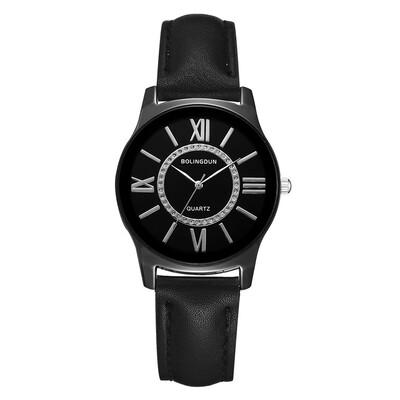 Wish new mens watch Korean version of the large dial alloy PU business quartz watch Roman digital watch
Wish new mens watch Korean version of the large dial alloy PU business quartz watch Roman digital watch