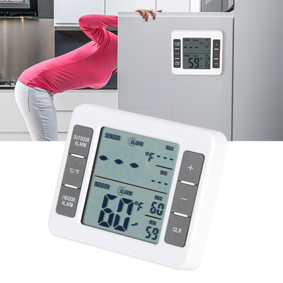 Greensen Wireless Digital Freezer Thermometer IndoorOutdoor Temperature Sensor with Audible Alarm
Greensen Wireless Digital Freezer Thermometer IndoorOutdoor Temperature Sensor with Audible Alarm