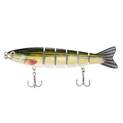 Lixada 13cm19g Lifelike 6 Jointed Sections Trout Swimbait Fishing Lure Hard Bait Fish Hook Fishing Tackle
Lixada 13cm19g Lifelike 6 Jointed Sections Trout Swimbait Fishing Lure Hard Bait Fish Hook Fishing Tackle