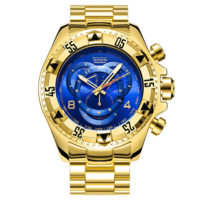 personality men stainless steel big watches golden fashion male top luxury quartz watch American style calendar clock
personality men stainless steel big watches golden fashion male top luxury quartz watch American style calendar clock