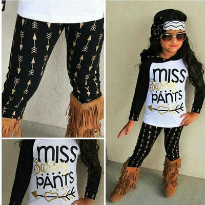 2pcs Toddler Kids Baby Boys Girls Hooded Tops Long Pants Leggings Outfit Clothes Set