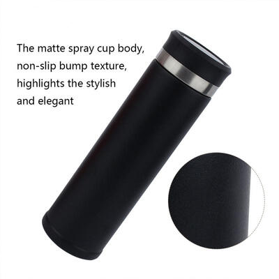 Greensen Smart Temperature Measuring Vacuum Flask Outdoors Stainless Steel Vacuum Flask 480ml Black
Greensen Smart Temperature Measuring Vacuum Flask Outdoors Stainless Steel Vacuum Flask 480ml Black