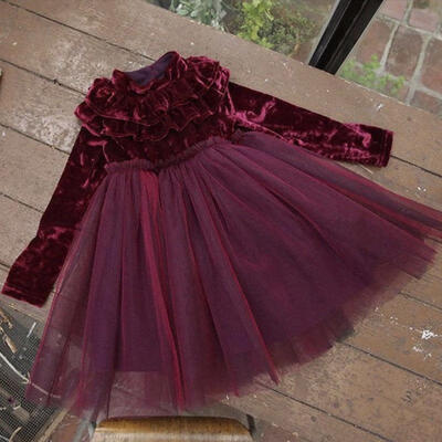 Fashion Princess Kids Baby Girls Dress Velvet Fleece Party Dress Ruffle Tulle Tutu Dress
Fashion Princess Kids Baby Girls Dress Velvet Fleece Party Dress Ruffle Tulle Tutu Dress
