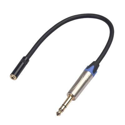 03m 1ft 635mm TRS Male to 35mm TRS Female Audio Signal Converter Cable